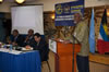 The Honourable P.J. Patterson, former Prime Minister of Jamaica and Chair of the G77 for 2005, addresses the G-77 High-level Panel of Eminent Personalities on the Development Platform for the South.