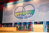 G-77 Chair, The Honourable W. Baldwin Spencer, Prime Minister and Minister for Foreign Affairs of Antigua and Barbuda, addressing the opening ceremony of the IFCC-XII in Yamoussoukro, Cte d'Ivoire.