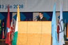 His Excellency Ambassador Nassir Abdulaziz Al-Nasser, Permanent Representative of the State of Qatar to the United Nations and President of the High-level Committee on South-South Cooperation of the UN General Assembly, addressing the opening ceremony of IFCC-XII in Yamoussoukro.