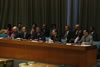 H.E. Mr. Sha Zukang, Under-Secretary-General for Economic and Social Affairs (DESA); H.E. Mr. Kemal Dervis, Administrator of the United Nations Development Programme; UN Secretary-General H.E. Mr. Ban Ki-moon; H.E. Mr. Winston Baldwin Spencer, Prime Minister and Minister for Foreign Affairs of Antigua and Barbuda; H.E. Mr. Srgjan Kerim, President of the General Assembly; H.E. Mr. John W. Ashe, Permanent Representative of Antigua and Barbuda to the UN; and Mr. Mourad Ahmia, Executive Secretary of the Group of 77.
