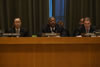 H.E. Mr. Srgjan Kerim (right), President of the sixty-second session of the United Nations General Assembly, addressing the handover ceremony of the Chairmanship of the Group of 77.