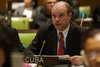 H.E. Mr. Rodrigo Malmierca Diaz, Permanent Representative of Cuba to the United Nations, addresses the handover ceremony on behalf of the Non-Aligned Movement.