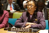 Mrs. Gayle Catherine Francis-Vaughan, Deputy Permanent Representative of Barbados to the UN, delivers a statement on behalf of the Member States of the Caribbean Community (CARICOM). 