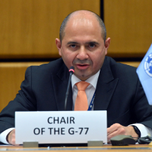 H.E. Mr. Alejandro Solano Ortiz, Ambassador, Permanent Representative of Costa Rica and Chairperson of the G-77 Vienna Chapter for 2021